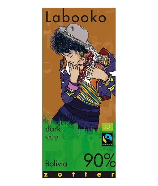 Zotter Labooko 90%-os kézműves étcsokoládé bolíviai kakaóból