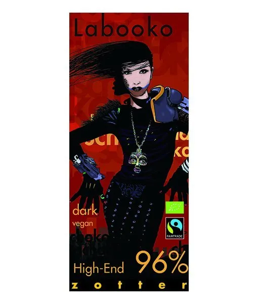 Zotter Labooko 96%-os étcsokoládé perui kakaóból