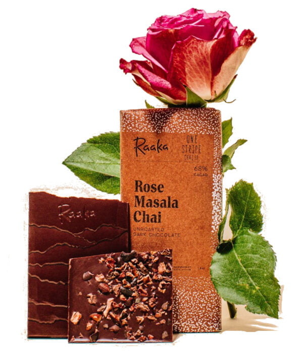 Raaka Rose Masala Chai 68% kézműves csokoládé