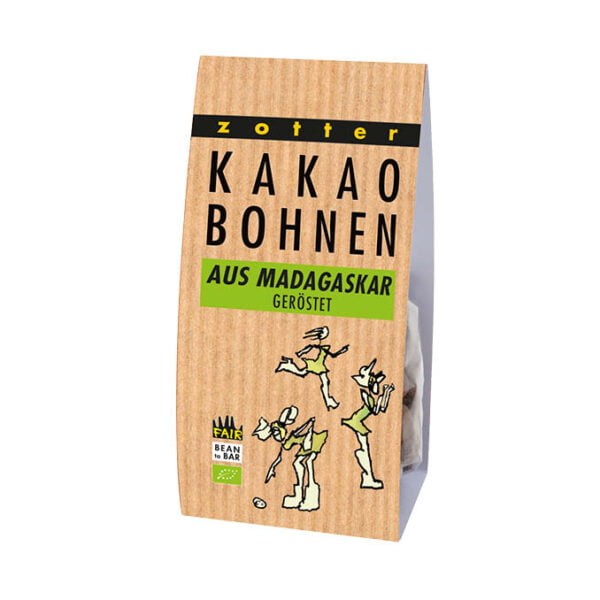 Pörkölt madagaszkári kakaóbab