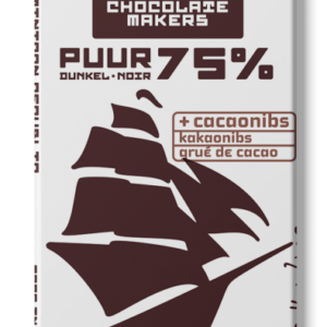 Chocolatemakers Tres Hombres 75%-os kakaóbabos étcsokoládé