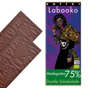 Zotter Labooko 75%-os kézműves étcsokoládé madagaszkári kakaóból