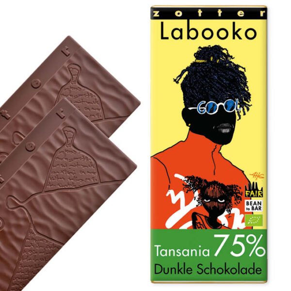 Zotter Labooko 75%-os kézműves étcsokoládé tanzániai kakaóból